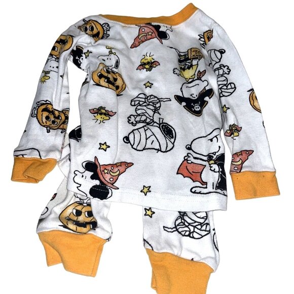 Peanuts Other - Peanuts Halloween Pumpkins - Two Piece Pajama Set Size 12 Months